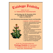 Plakat zum 8.Tiefenbacher Adventsmarkt
